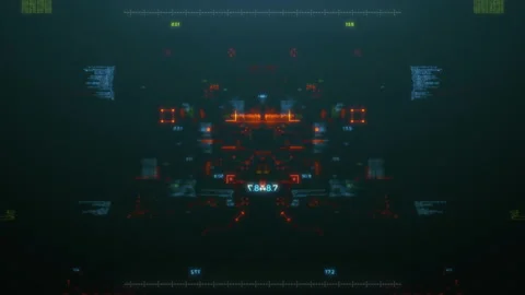 Futuristic hi tech HUD Background Stock-Footage 136828811