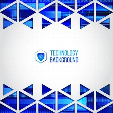 Futuristic high computer technology business background. Illustrazione stock