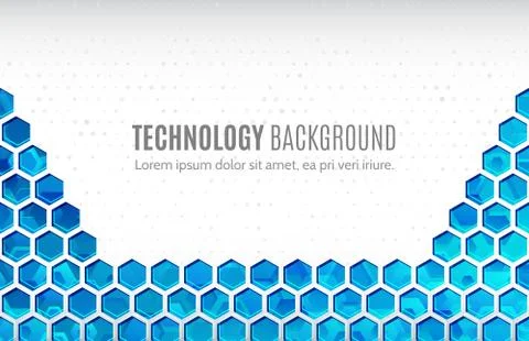 Futuristic high computer technology business background. Abstract hi-tech bac Stock Illustration