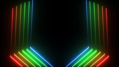 Futuristic High-Speed Digital Light Beams | Abstract Glow Motion 4K 動画素材 304948724