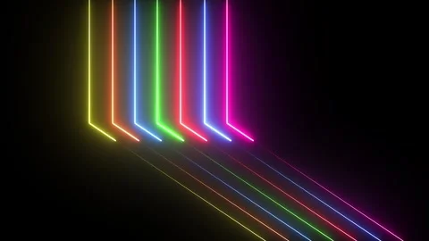 Futuristic High-Speed Light Trails and Laser Beams | Sci-Fi Glow 4K Stock Footage 304949250