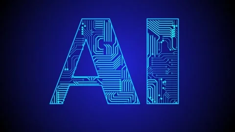 Futuristic High-Tech Concept Visualization: Motherboard CPU Processor Microchip Stock Footage 268992932