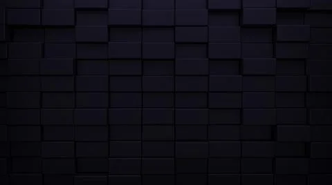 Futuristic, High Tech, dark background, with a square block structure. Wall t Illustrazione stock
