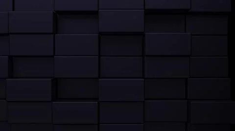 Futuristic, High Tech, dark background, with a square block structure. Wall t Illustrazione stock