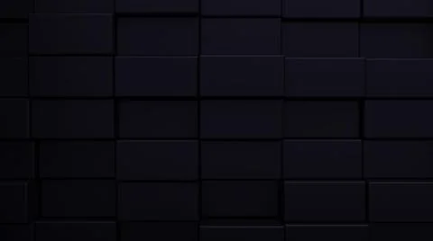 Futuristic, High Tech, dark background, with a square block structure. Wall t Illustrazione stock