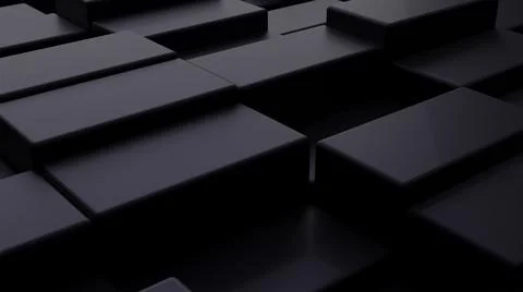 Futuristic, High Tech, dark background, with a square block structure. Wall t Illustrazione stock