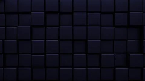 Futuristic, High Tech, dark background, with a square block structure. Wall t Illustrazione stock