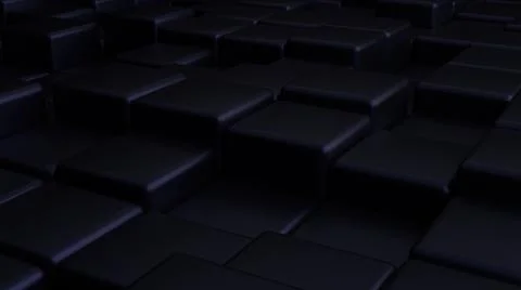 Futuristic, High Tech, dark background, with a square block structure. Wall t Illustrazione stock