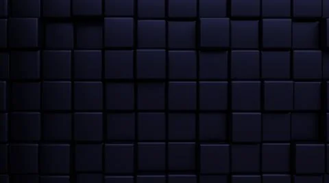 Futuristic, High Tech, dark background, with a square block structure. Wall t Illustrazione stock