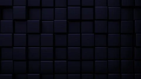 Futuristic, High Tech, dark background, with a square block structure. Wall t Illustrazione stock