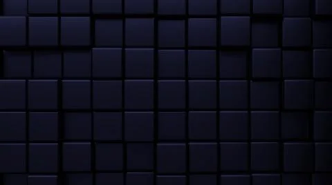 Futuristic, High Tech, dark background, with a square block structure. Wall t Illustrazione stock