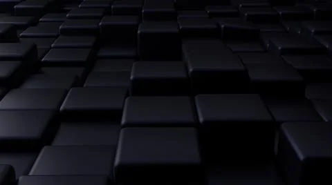 Futuristic, High Tech, dark background, with a square block structure. Wall t Illustrazione stock