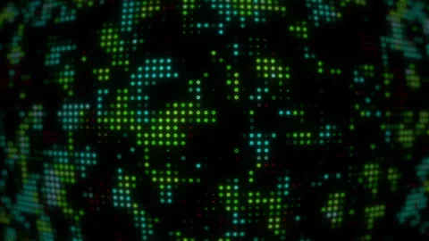 Futuristic High-Tech Digital Background Animation Stock Footage 339878759