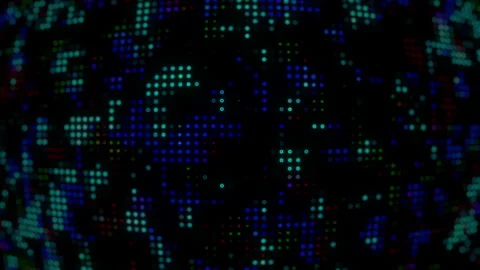 Futuristic High-Tech Digital Background Animation Stock Footage 339881995