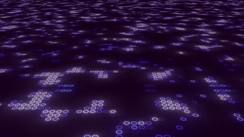 Futuristic High-Tech Digital Grid with Seamless Forward Motion Loop Stock Footage 317390727