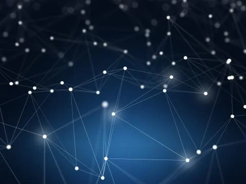 Futuristic hight technology background. 3D illustration. Illustrazione stock