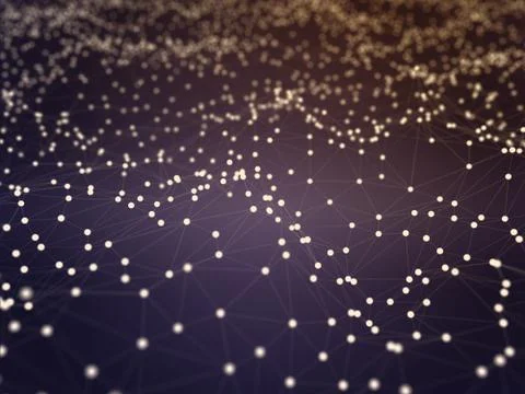 Futuristic hight technology background. 3D illustration. Illustrazione stock