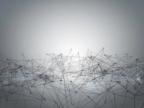 Futuristic hight technology background. 3D illustration. Illustrazione stock