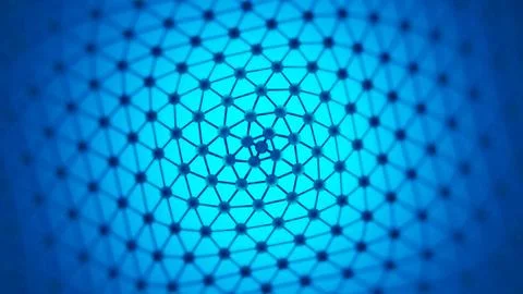 Futuristic hight technology background with connected lines and nodes. Stock Illustration