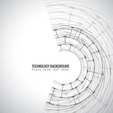 Futuristic Hight Technology Background Stock Illustration