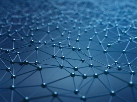 Futuristic hight technology background. Virtual 3D illustration Stock Illustration