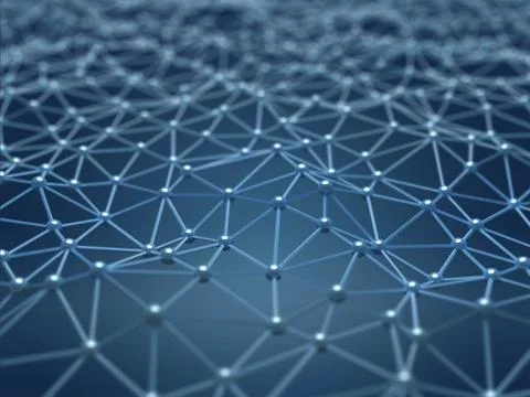 Futuristic hight technology background. Virtual 3D illustration Illustrazione stock