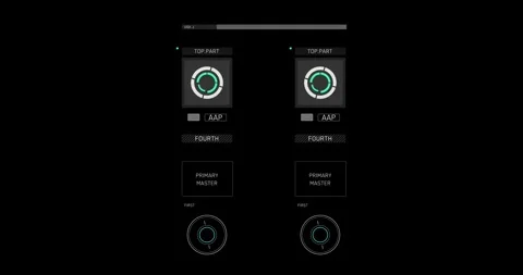 Futuristic Hologram Interface Animation Stock Footage 337700521