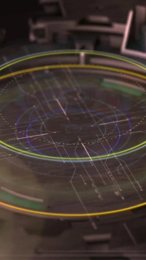 Futuristic holographic data sphere rotating Stock Footage 339903628