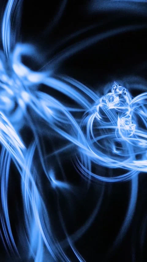 Futuristic holographic data swirls in motion Stock Footage 339904178