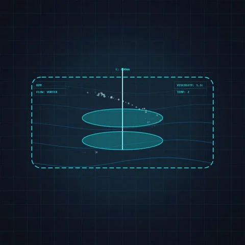 Futuristic Holographic Display Showing Data Analysis with Blue Glowing Lines Stock Footage 348199147