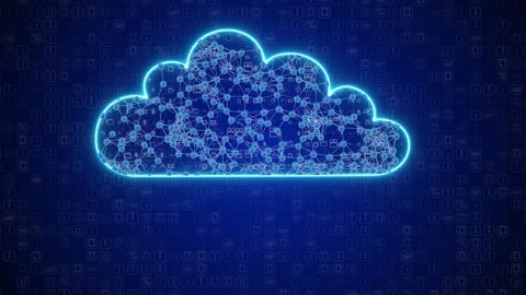 Futuristic holographic interface of a file manager, folder structure with Stock Footage 262988873