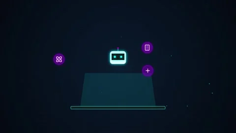 Futuristic Holographic Learning Assistant Interface Stock Footage 345515429