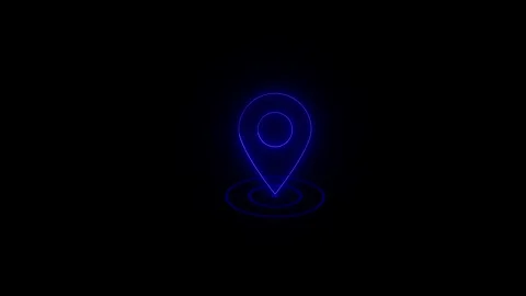Futuristic Holographic Location Marker Vidéo 332824441