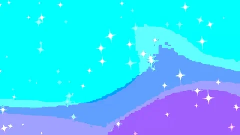 Futuristic Holographic Loop: Vibrant Gradient with Twinkling Light and Texture 스톡 동영상 283453433