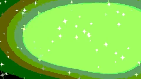 Futuristic Holographic Loop: Vibrant Gradient with Twinkling Light and Texture Видео 283453455