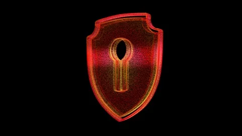 Futuristic holographic particles protective shield Stock Footage 118642047