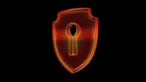 Futuristic holographic particles protective shield Stock Footage 118642058
