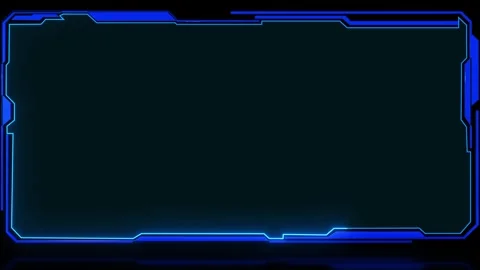 Futuristic Holographic screen frame hud ui future futuristic system virtual Stock Footage 312580006