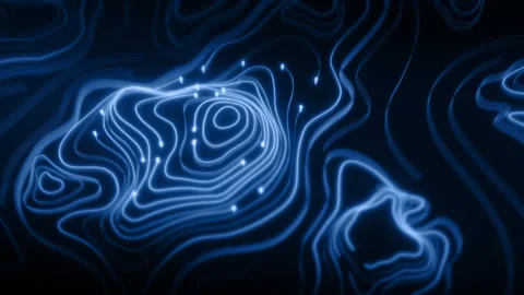 Futuristic Holographic Terrain environment Stock Footage 334946541