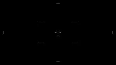 Futuristic HUD aim. Tech concept. Illustrazione stock