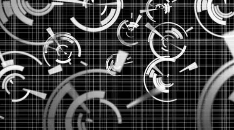 Futuristic HUD Background Video stock 24265555