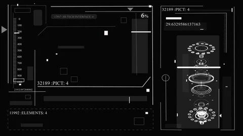 Futuristic HUD background. Stockbeeldmateriaal 85255857