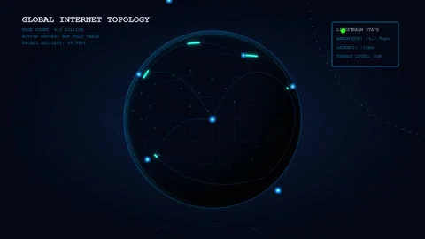 Futuristic HUD Bn (44) Interface Loop Stock Footage 335032435