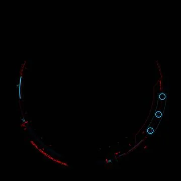 Futuristic Hud Circle Count Display Stock Photos