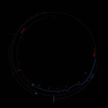 Futuristic Hud Circle Count Display Stock Photos