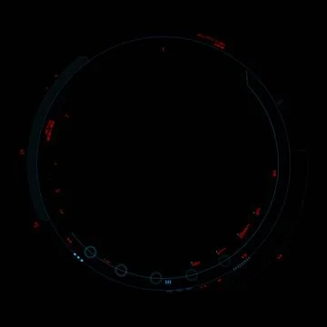 Futuristic Hud Circle Count Display Stock Photos