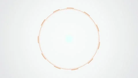 Futuristic HUD circle gauge looping motion background Stock Footage 344971831