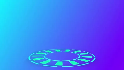 Futuristic HUD Circle Interface Background Animation 動画素材 277346152