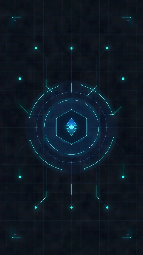 Futuristic hud circle interface, scanning technology, digital data, glowing.. Stock Footage 348337192