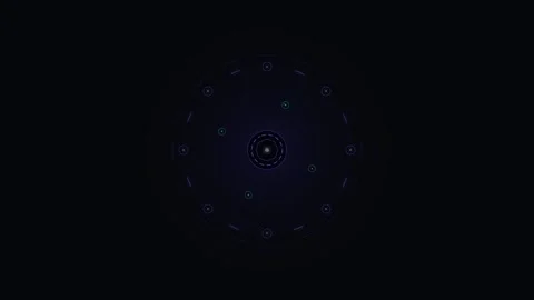 Futuristic hud circular interface animation with glowing digital data techn.. Video stock 344857650